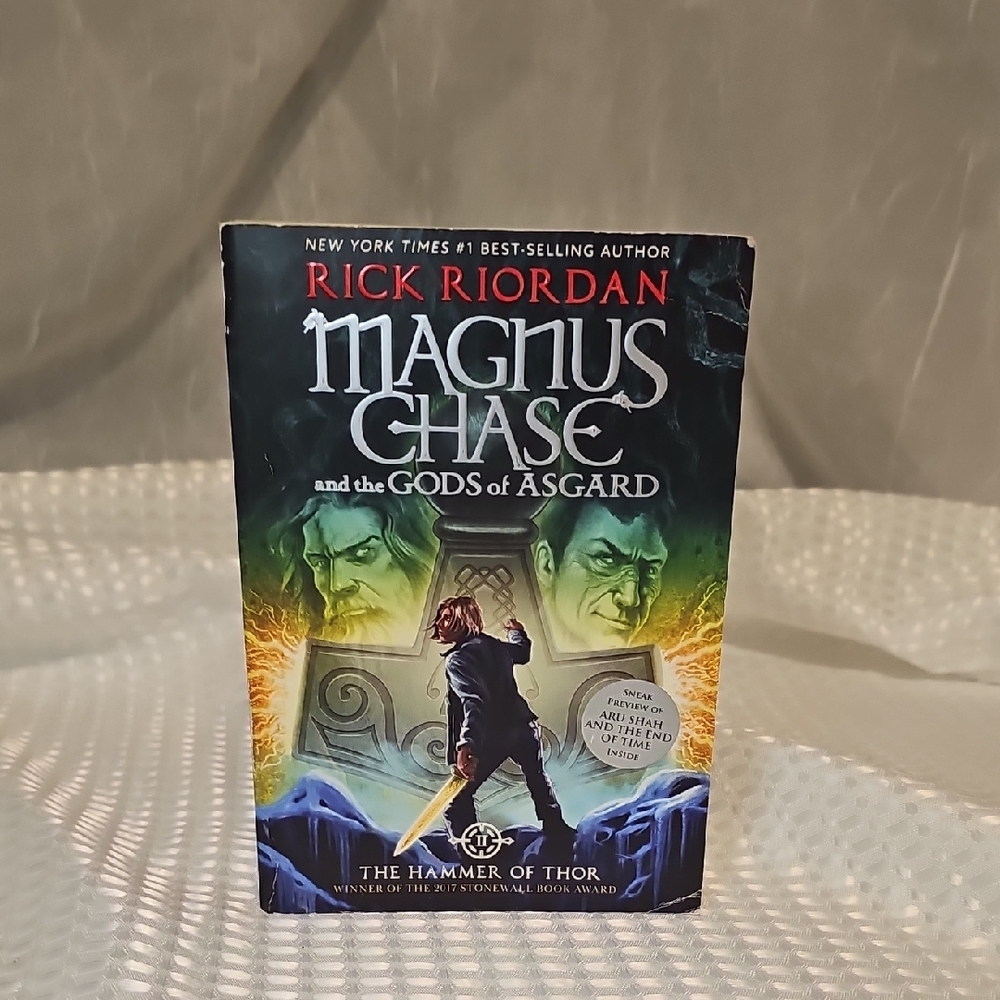 Disney Magnus Chase Book with Green and Blue Cover